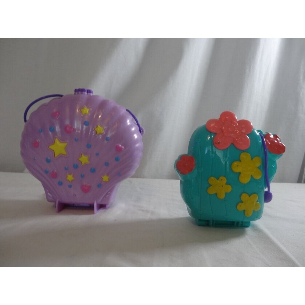 Polly Pocket Sea Shell Purse Activity‎ Ocean Playset 2019 + Cactus Cowgirl Ranch
